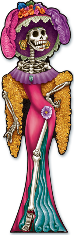 Catrina Y Catrin Dia De Muertos (243x766), Png Download