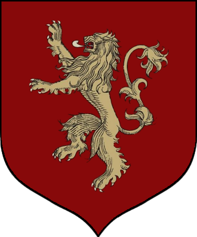 124kib, 400x480, House Lannister Main Shield - House Lannister Sigil (400x480), Png Download