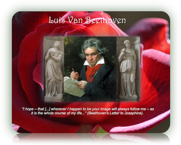 Beethoven Rachel And Leah - Portrait Of Ludwig Van Beethoven (732x586), Png Download