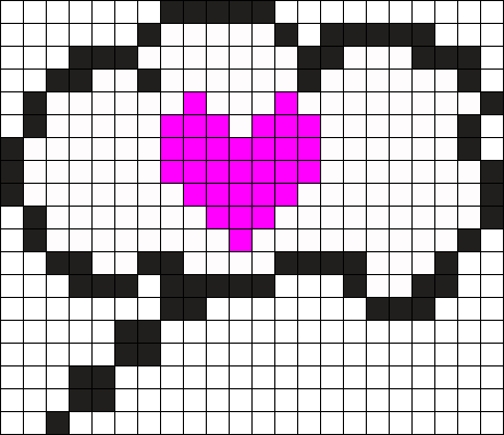 Thought Bubble Perler Bead Pattern / Bead Sprite - Bead (463x400), Png Download