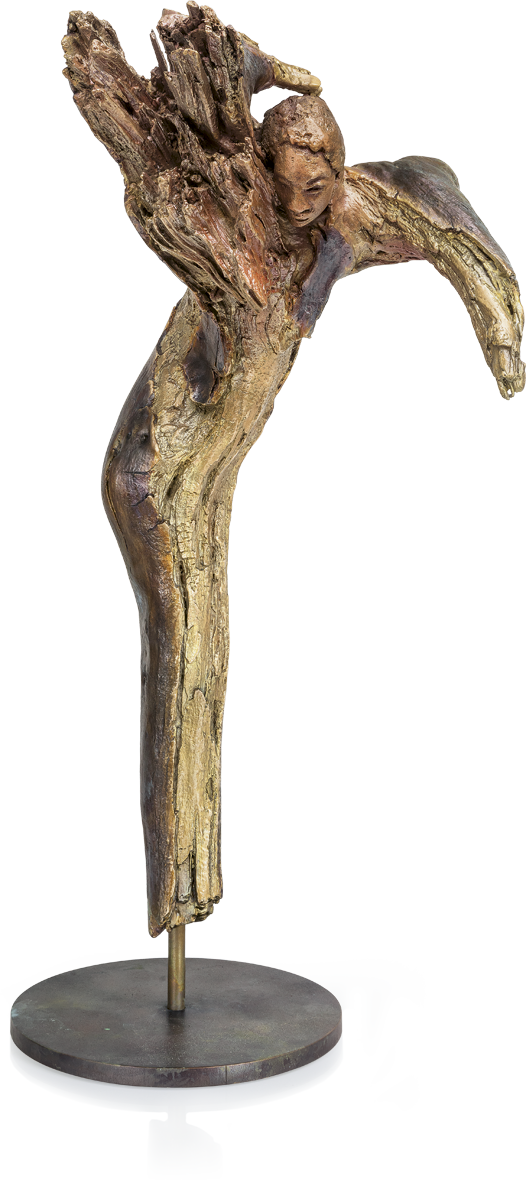 Bronzefigur Cherub Von Maria-luise Bodirsky - Human (526x1180), Png Download