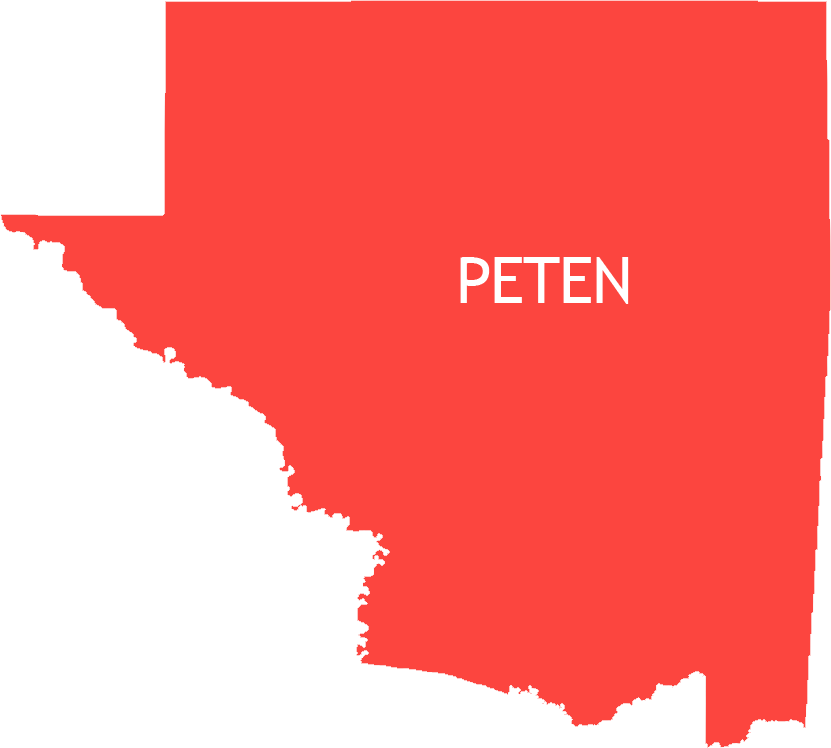 Peten Png - El Mapa De Peten (831x748), Png Download