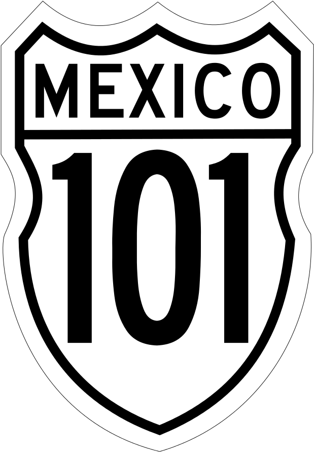 Carretera 101 - Mexico 40 (640x921), Png Download