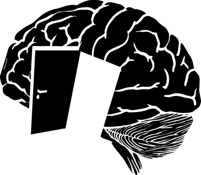 Brain With A Door (400x348), Png Download