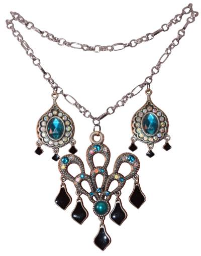 Pin By Sherry Shao On 【角色設計】飾品 - Steampunk Necklace Png (400x510), Png Download