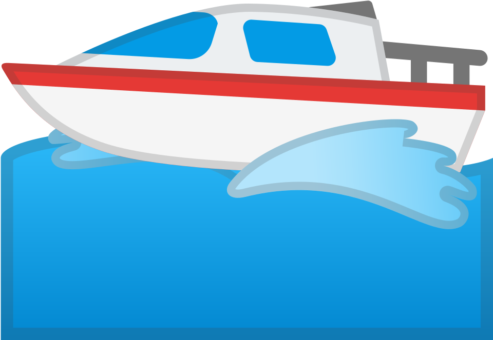 Motor Boat Icon - Emoji Barco (1024x1024), Png Download