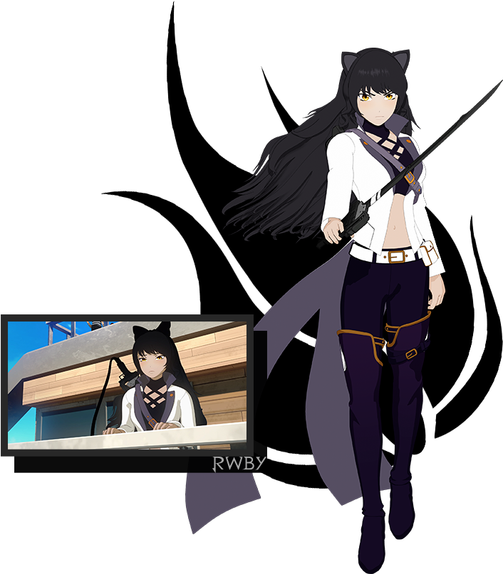 After Leaving The Organization, Blake Enrolled At Beacon - Rwby (1109x807), Png Download