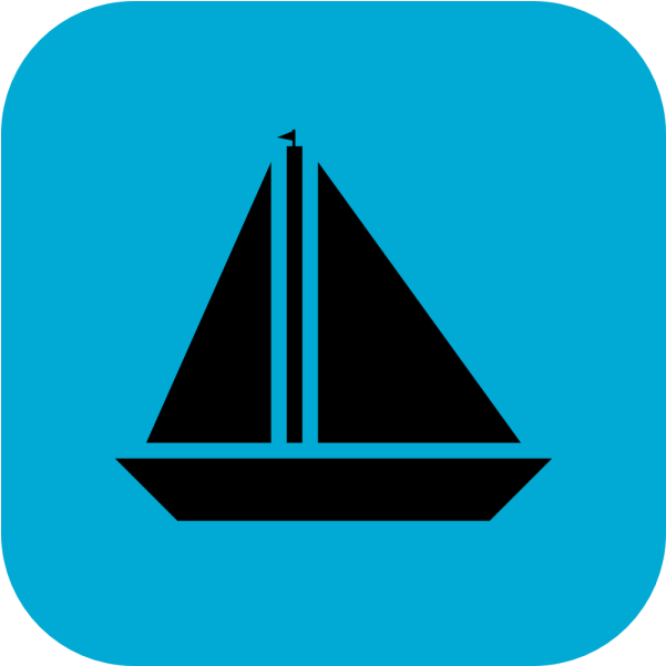 Flat Design Icon - Boat App Icon (800x600), Png Download