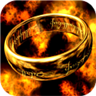 Lord Of The Rings Ring - Ring Of Fire The Hobbit (600x315), Png Download