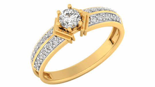 The One-two Diamond Ring - Diamond (540x303), Png Download