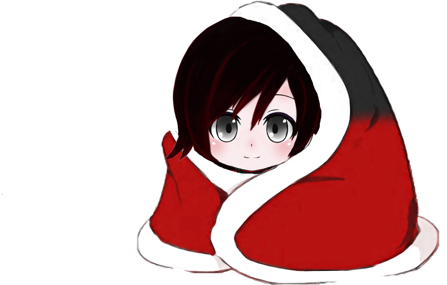 A Cute Lil Snuggish Ruby - Cartoon (2100x1500), Png Download