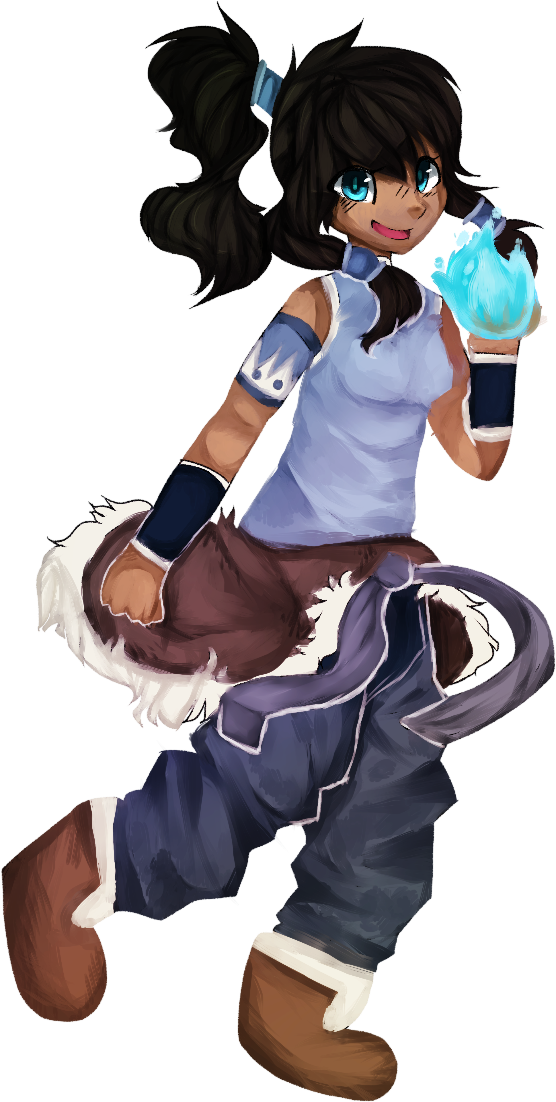 Hey Look Its Korra Go Say Hi Or Something - Cartoon (2100x4000), Png Download