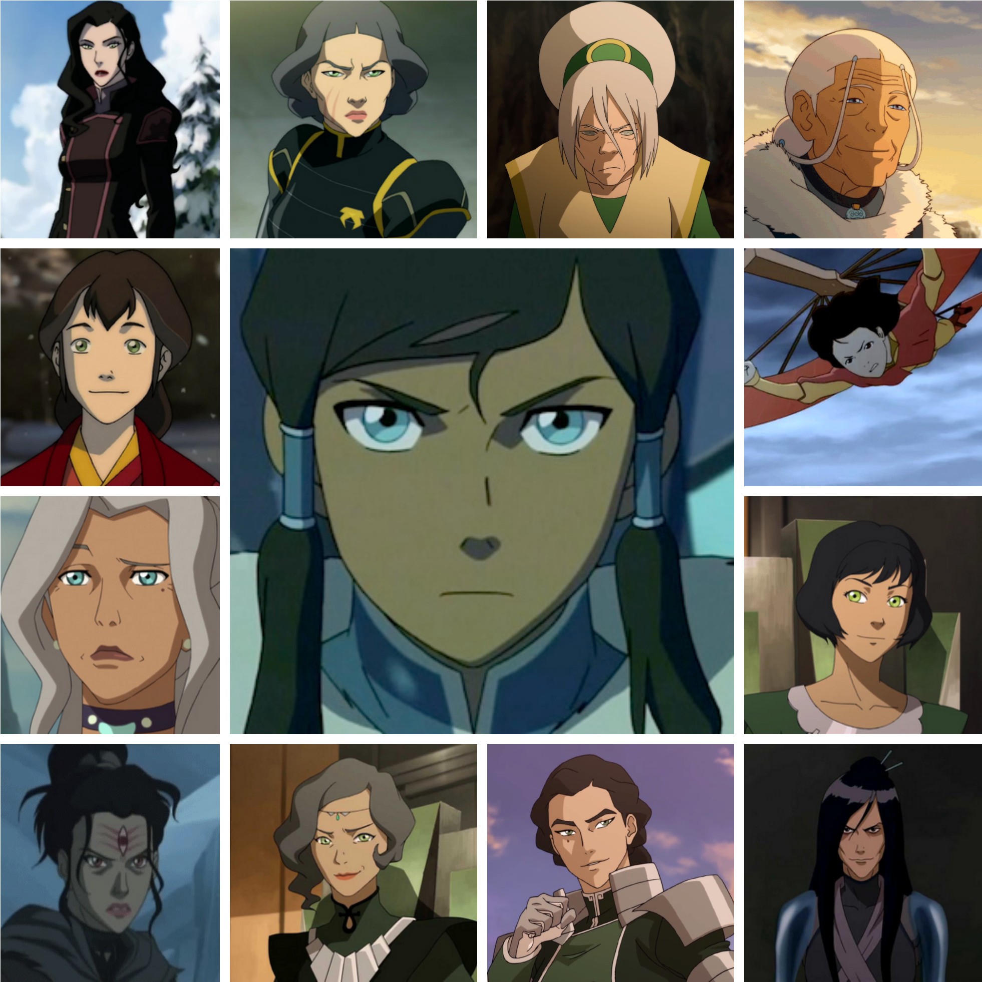 [no Spoilers][atla][lok] Happy International Women's - Legend Of Korra Females (2000x2000), Png Download