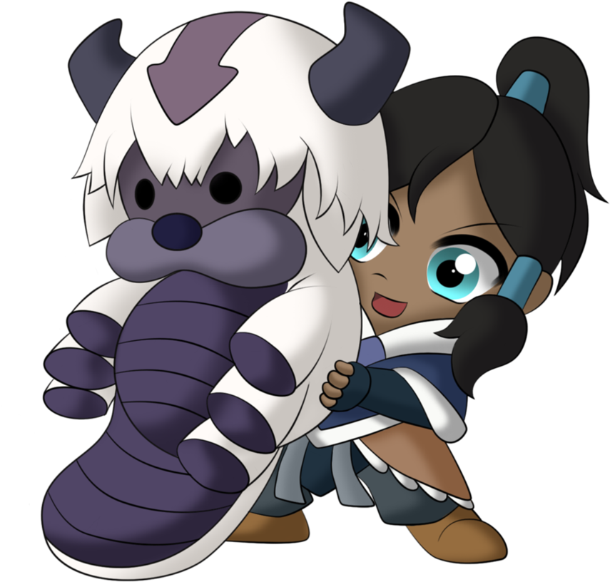 Korra And Appa (892x895), Png Download