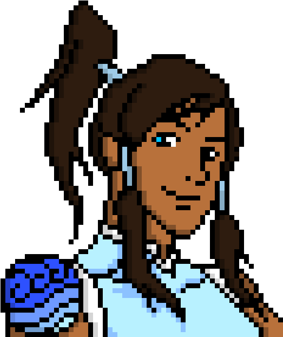 Korra - Avatar Korra Pixel Art (620x730), Png Download