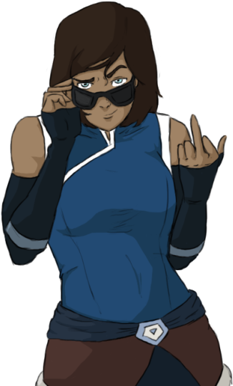 Korra Followed - Korra (500x544), Png Download