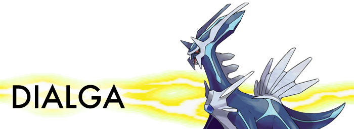 How To Catch Dialga In Oras - Shiny Dialga Png (700x256), Png Download