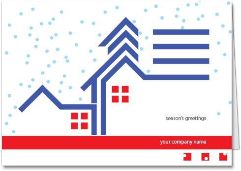 An Elegant And Simple Business Holiday Card For Architects - Building (500x500), Png Download