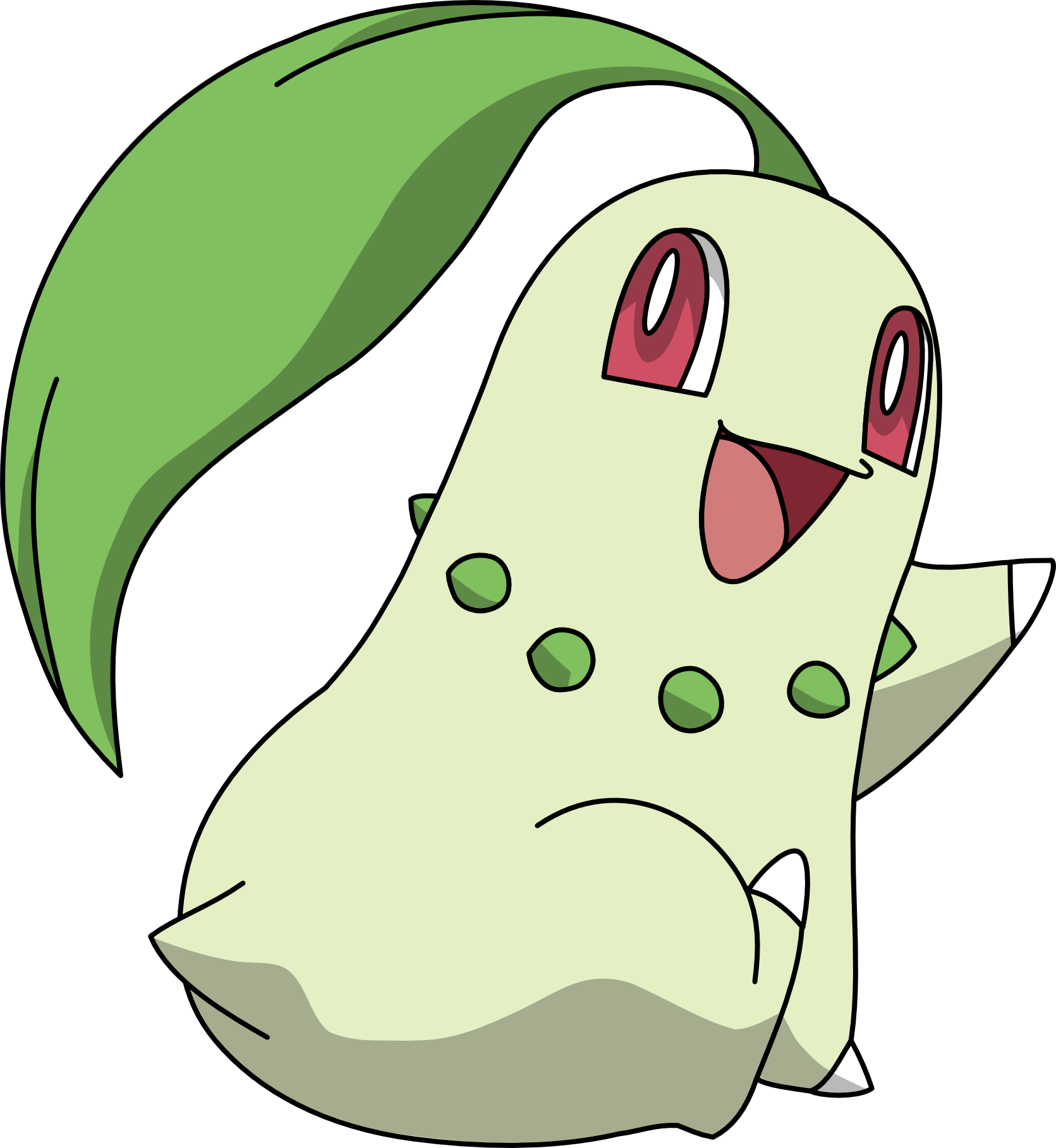 Chikorita - Pokemon Chikorita (1671x1818), Png Download