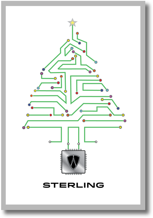 Our Holiday Card Design Contest Winner Is Saurabh Ambre - Christmas Tree (576x779), Png Download