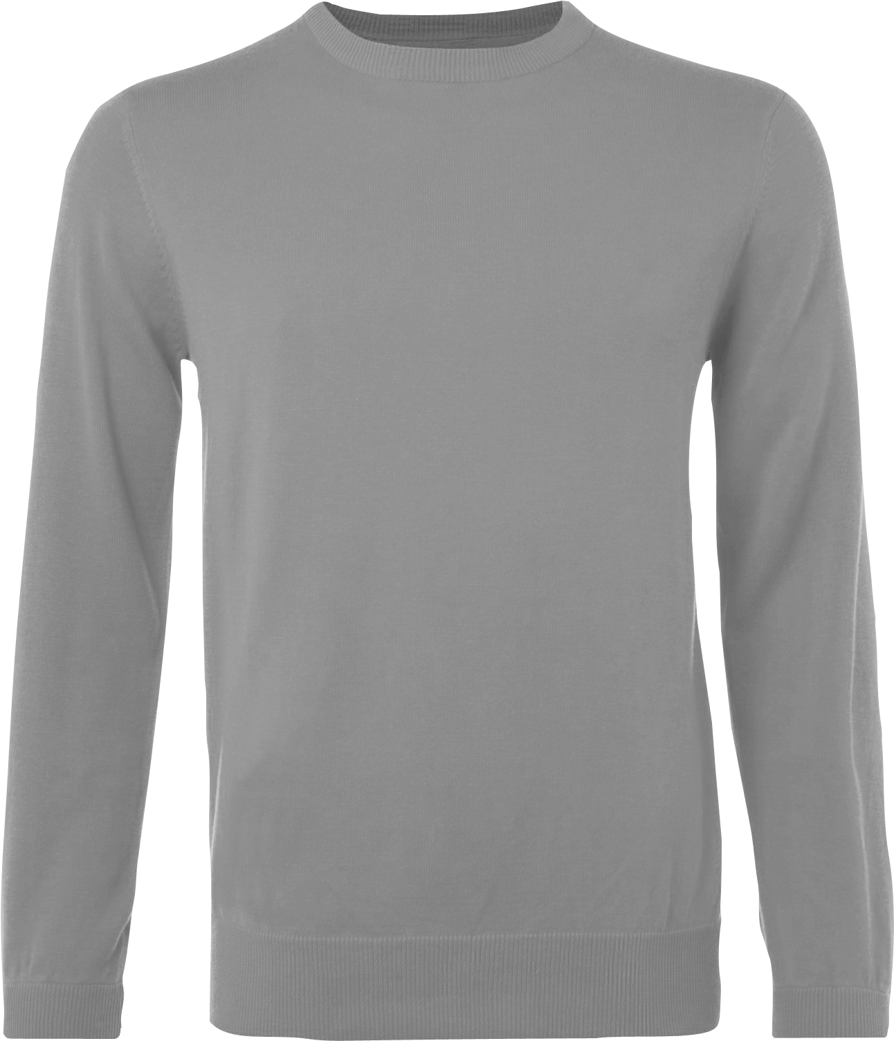 Ss Grey Jumper - Long-sleeved T-shirt (1391x1676), Png Download