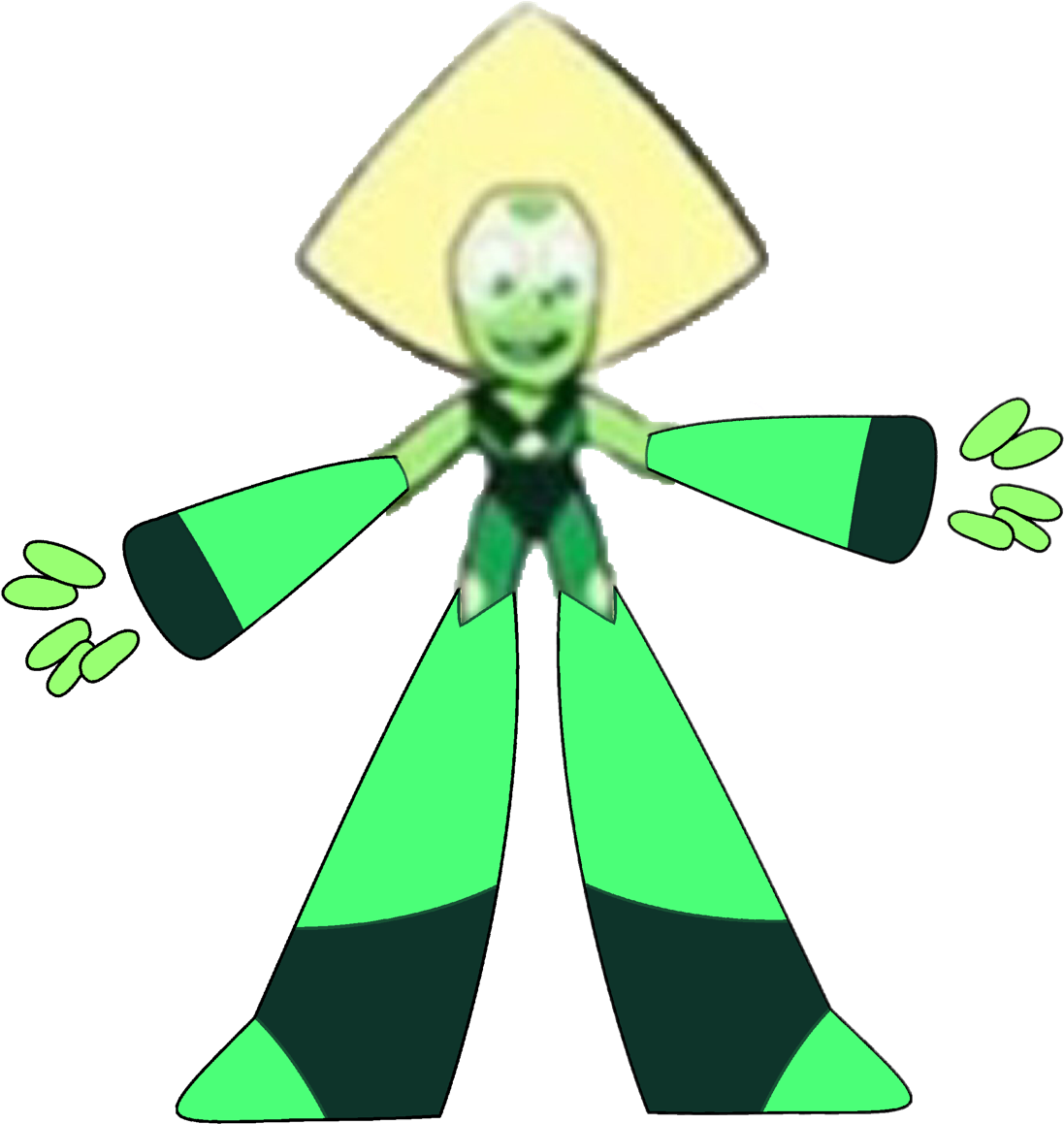 You've Seen Off Model Peridot, But Get Ready For Off - Steven Universe Peridot With Limb Enhancers (1280x1243), Png Download