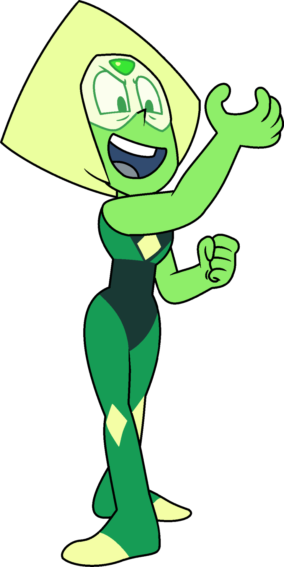 Su Peridot Steven Universe - Peridot Steven Universe Citrine (962x1920), Png Download