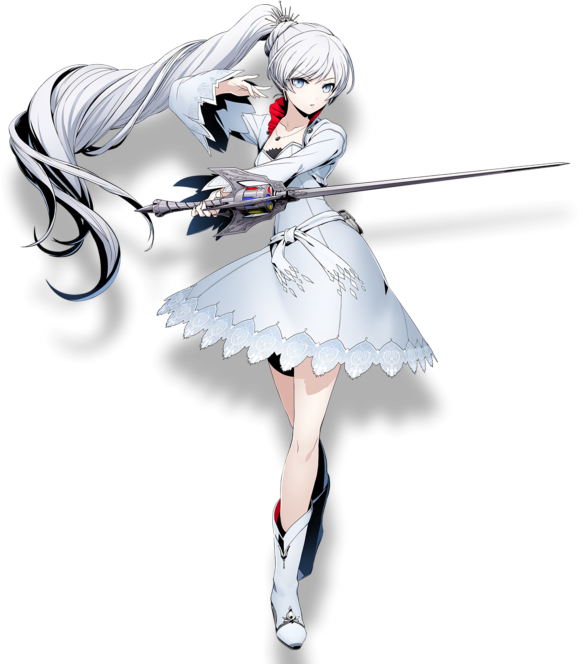 Weiss Schnee - Blazblue Cross Tag Battle Weiss (1916x2242), Png Download
