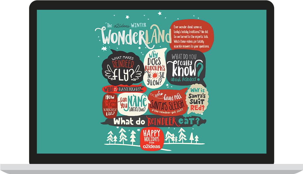 O2 Holiday Card 2015 Video Play Video Visit The Site - Illustration (1100x604), Png Download