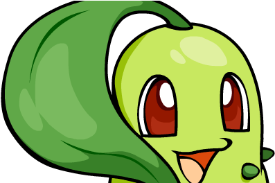 Pokemon Chikorita (500x263), Png Download