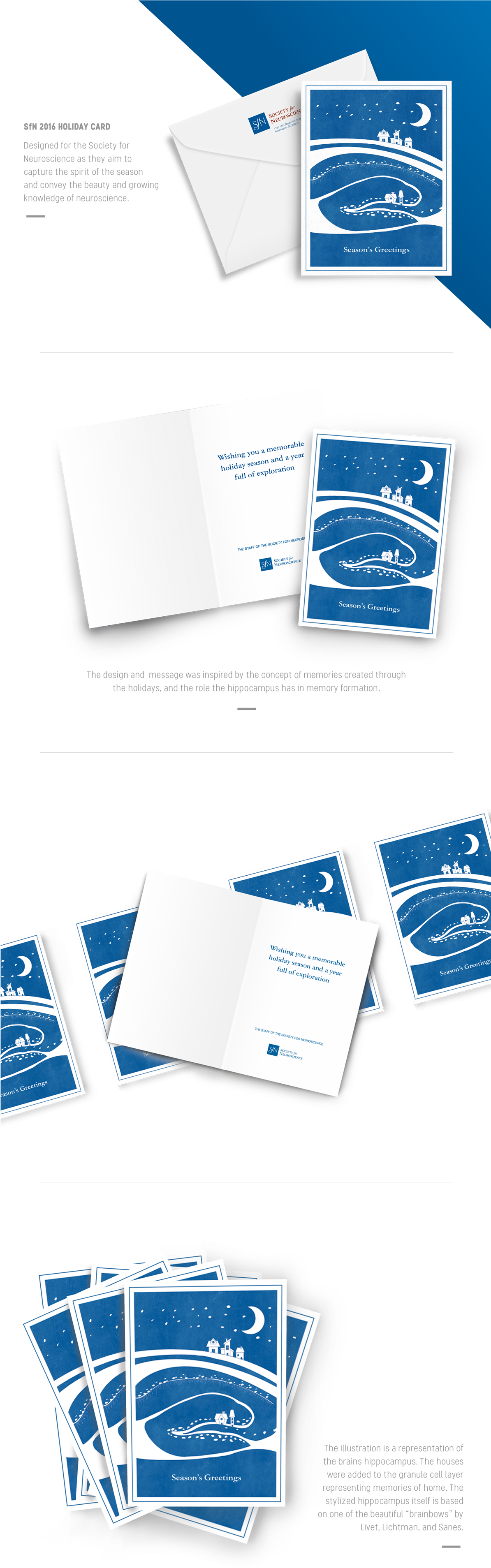 Society For Neuroscience Holiday Card - Brochure (1200x3944), Png Download