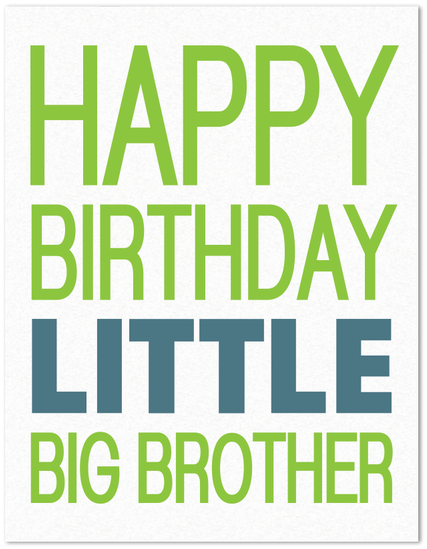 Happy Birthday Little Big Brother (498x563), Png Download