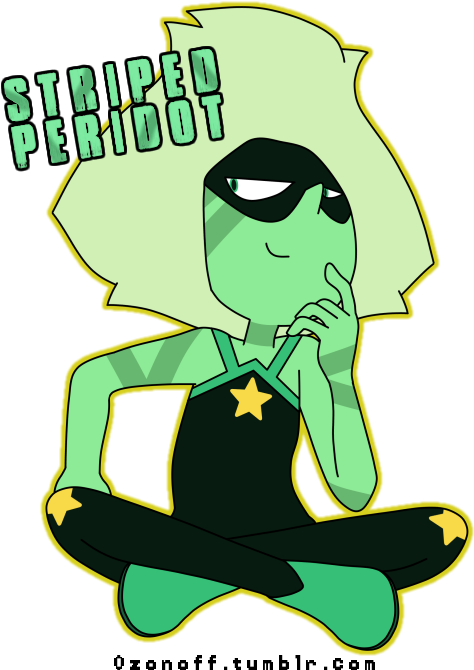 Here Is A New Steven Universe Oc ♪ “striped Peridot” - Role-playing Game (650x750), Png Download