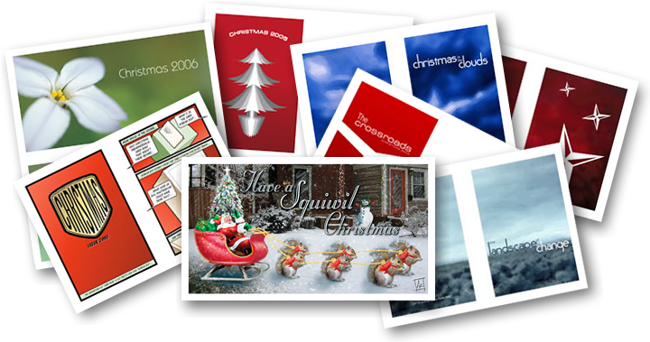Holiday Card Design Examples By Akshay Parbhu - Design (740x386), Png Download