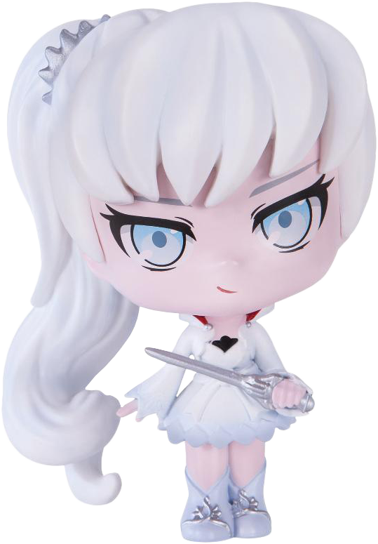 Rwby - Rwby 3" Vinyl Figure: Weiss (539x775), Png Download