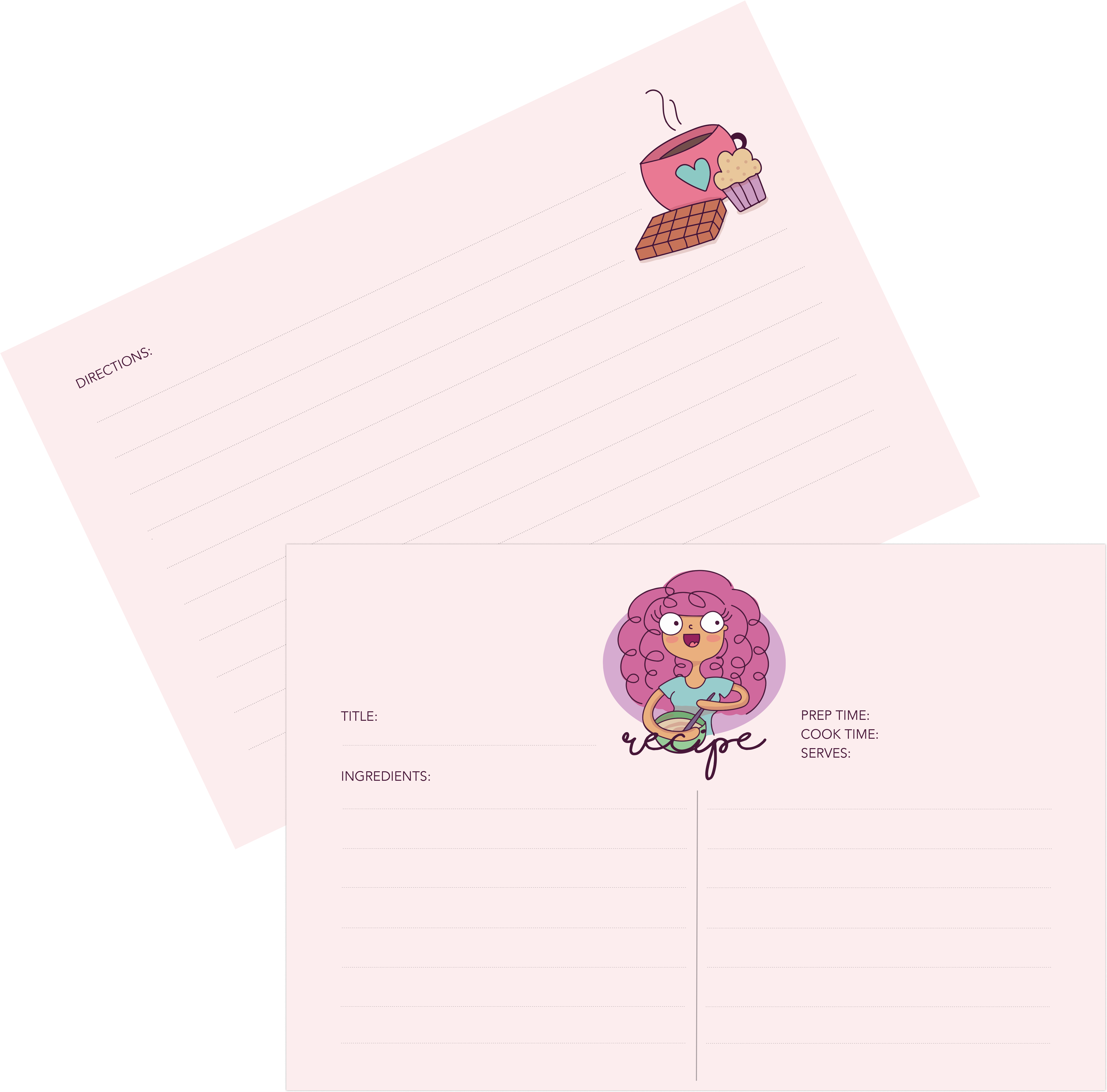 Cooking Fun Recipe Card - Graphic Design (5000x5000), Png Download