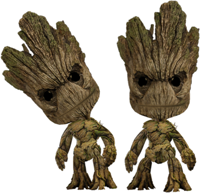 I Have Seen A Mockup Of Groot Sackboy Costume On Deviantart, - Groot Marvel Sixth Scale Figure (400x387), Png Download