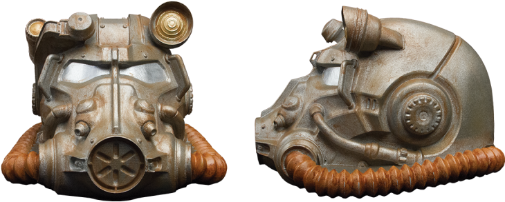 Inspired By The Most Powerful And Sought After Technology - Fallout Power Armor Helmet Collector's Coin Bank (800x333), Png Download