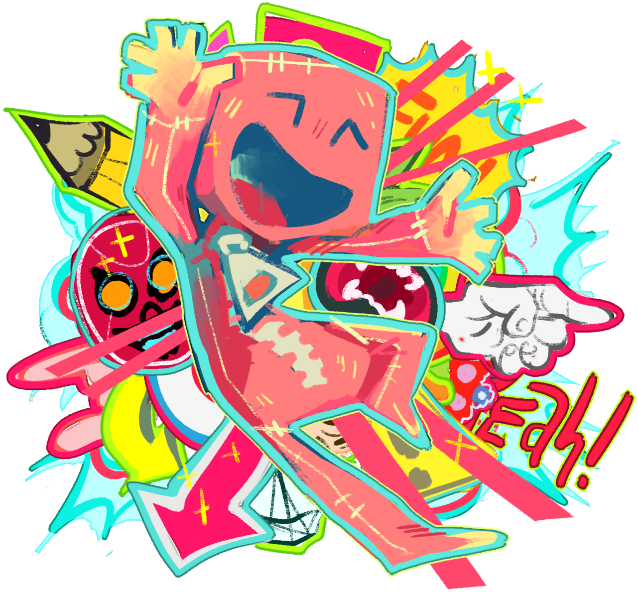 Fuzz-draws - “ - Tumblr (1280x1201), Png Download