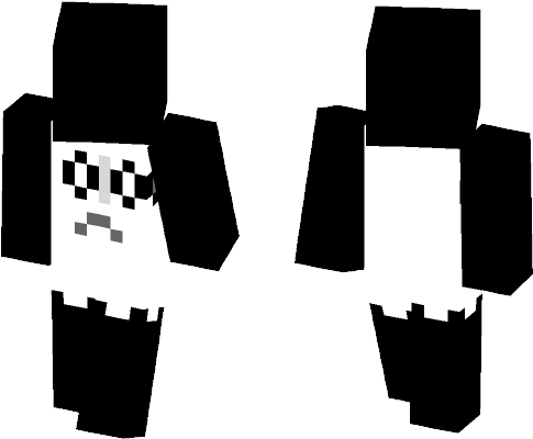 Napstablook - Minecraft Connor Detroit Become Human Skin (584x497), Png Download
