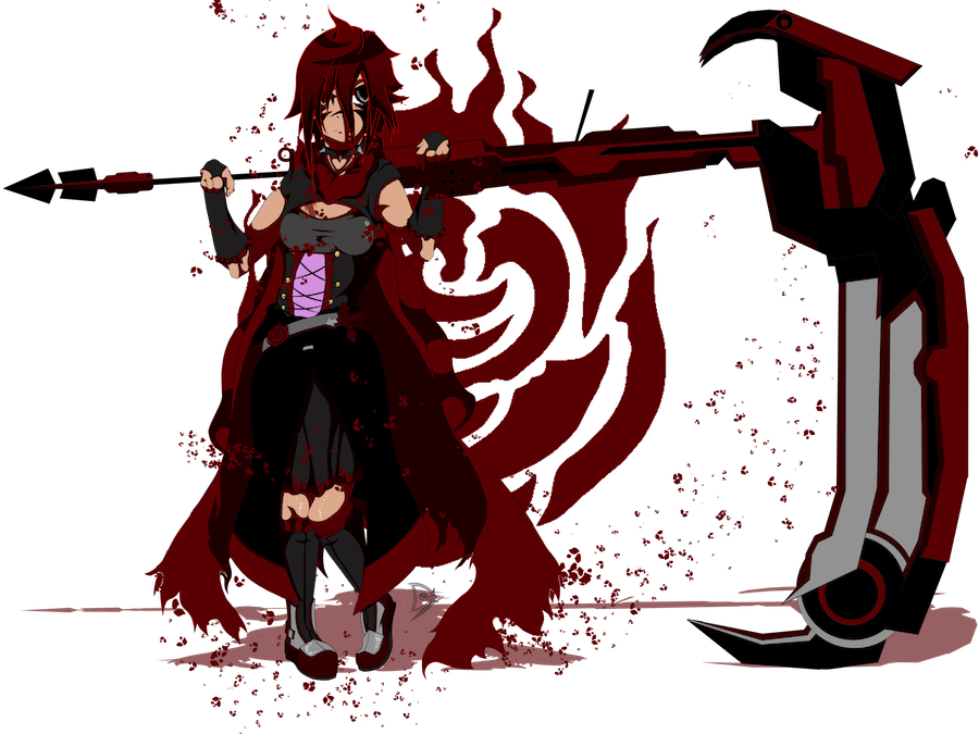 Rwby - Rwby Fanfiction Half Grimm Ruby (900x675), Png Download