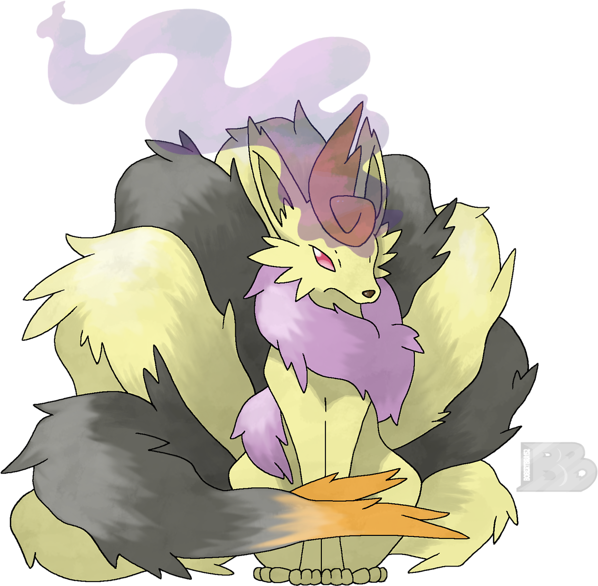 Fake Mega Evolutions, Some Of These Look Really Good - Mega Ninetales Fire Ghost (1280x1255), Png Download