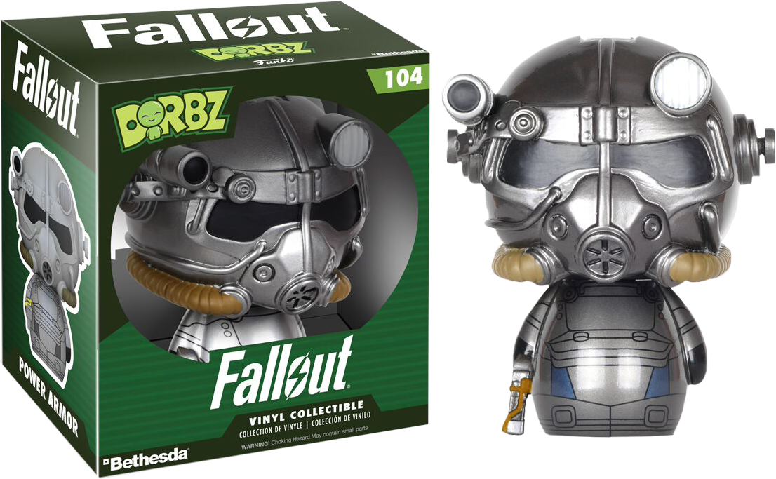 Power Armor Dorbz Vinyl Figure - Fallout Power Armor Dorbz Vinyl Figure (1106x683), Png Download