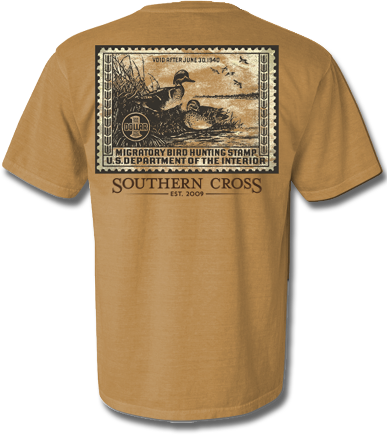 Duck Stamp 1940 Short Sleeve, T-shirts - Migratory Bird (791x1024), Png Download