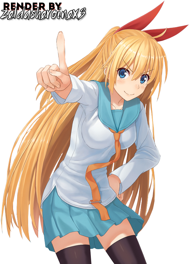Chitoge Kirisaki Render (675x891), Png Download