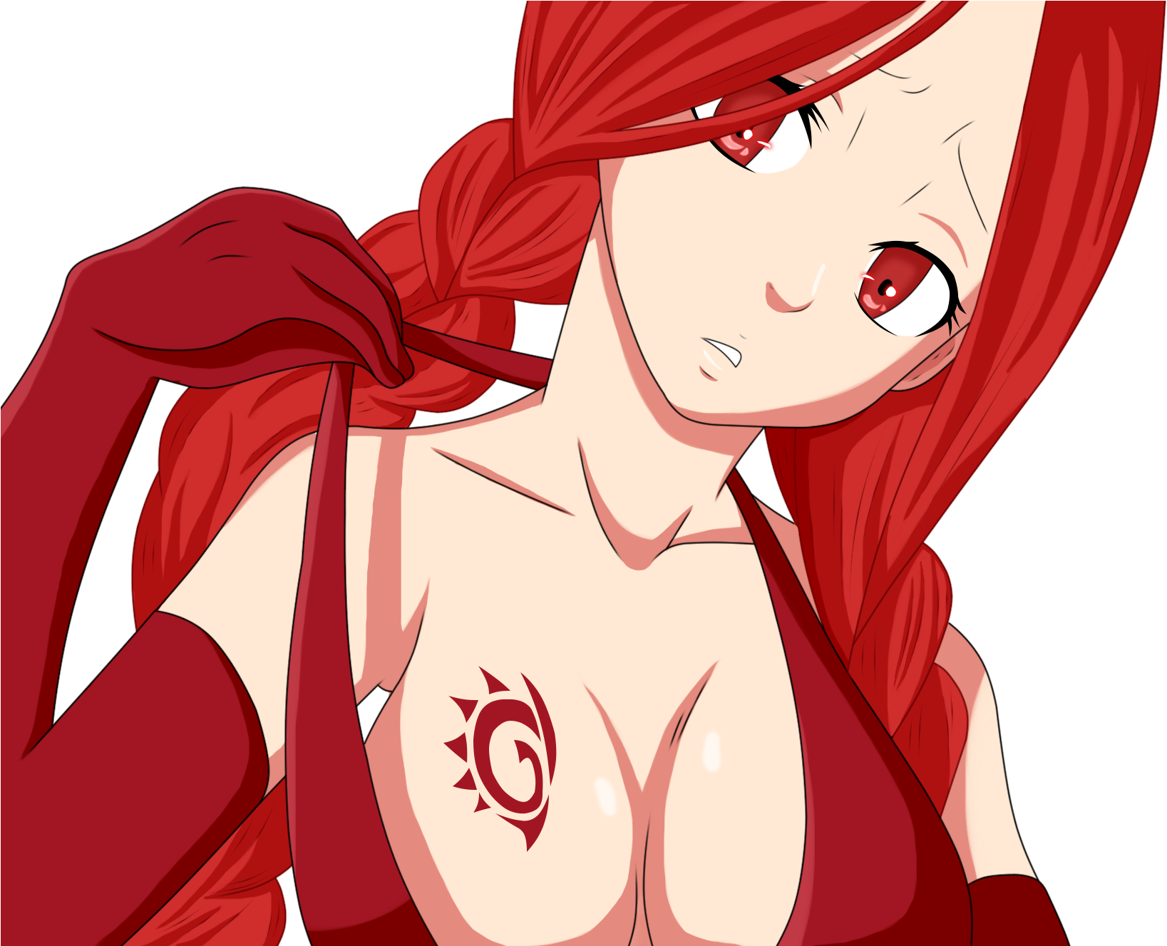 Tail naked fairy Erza