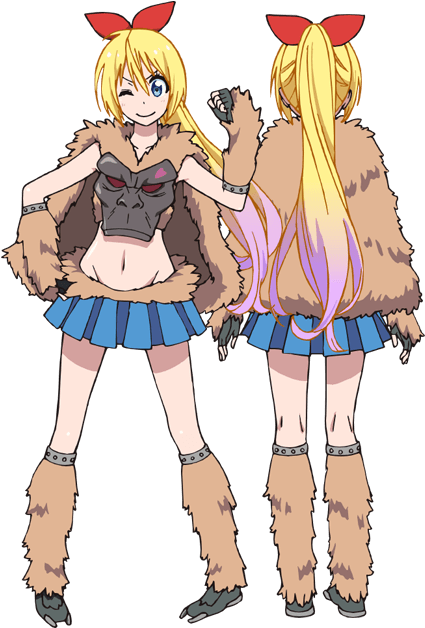 Tsugumya - Nisekoi Chitoge Character Design (500x665), Png Download