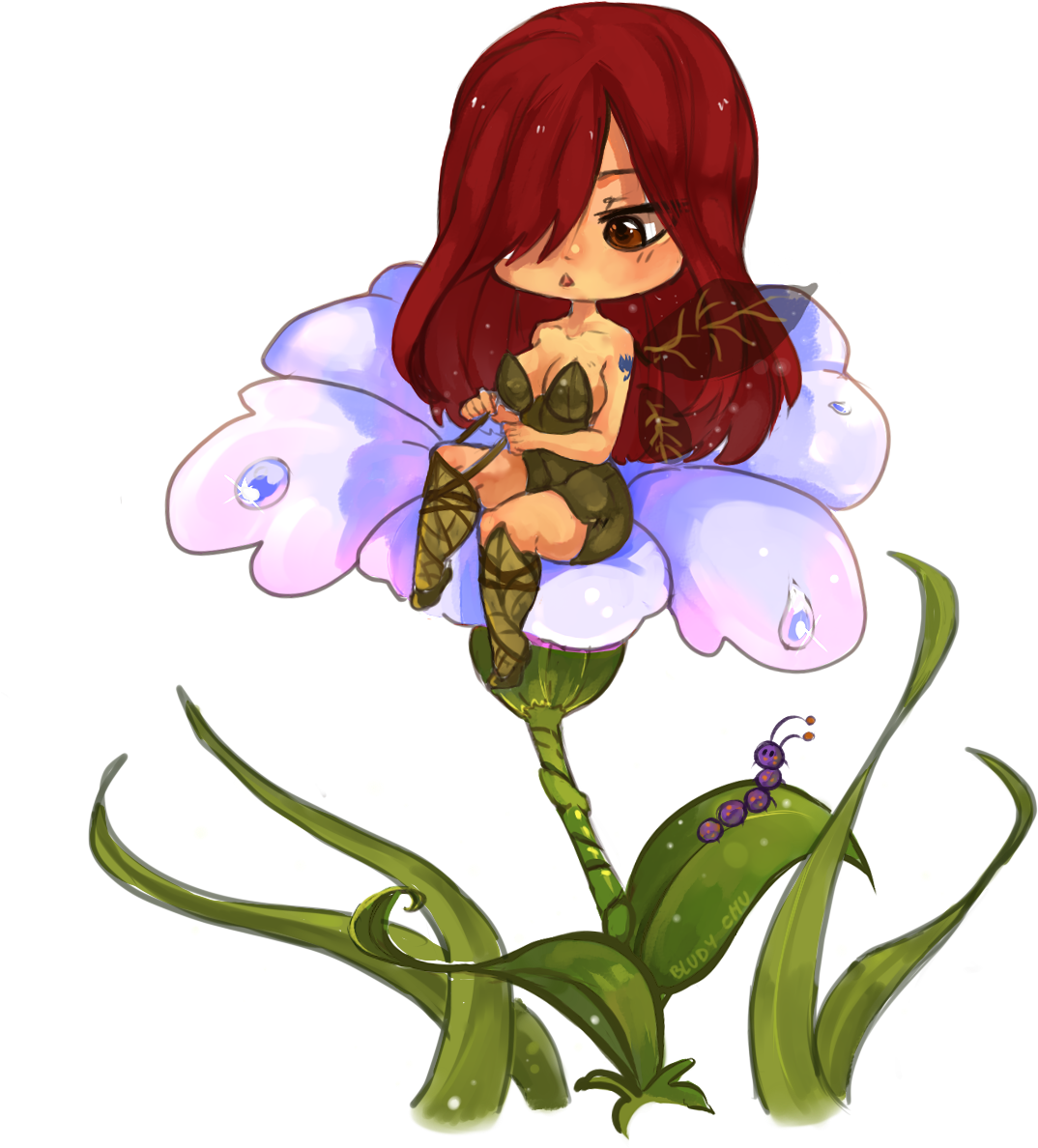 My Fairies - Chibi Erza Scarlet (1205x1725), Png Download