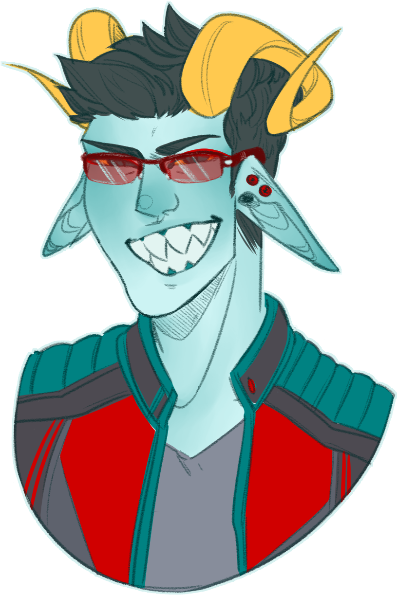 Geniva Yutiko May Look Like A Douchebag And A Punk, - Cartoon (1046x1376), Png Download