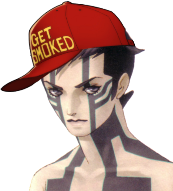 Png - Get Smoked Hat Persona 5 (600x652), Png Download